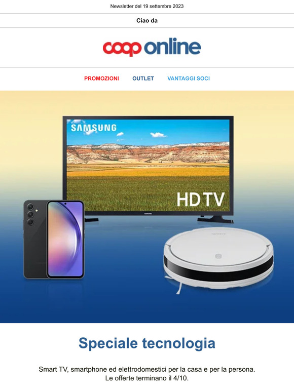 Smart TV 40" a 189€ | Cucina a 19,90€