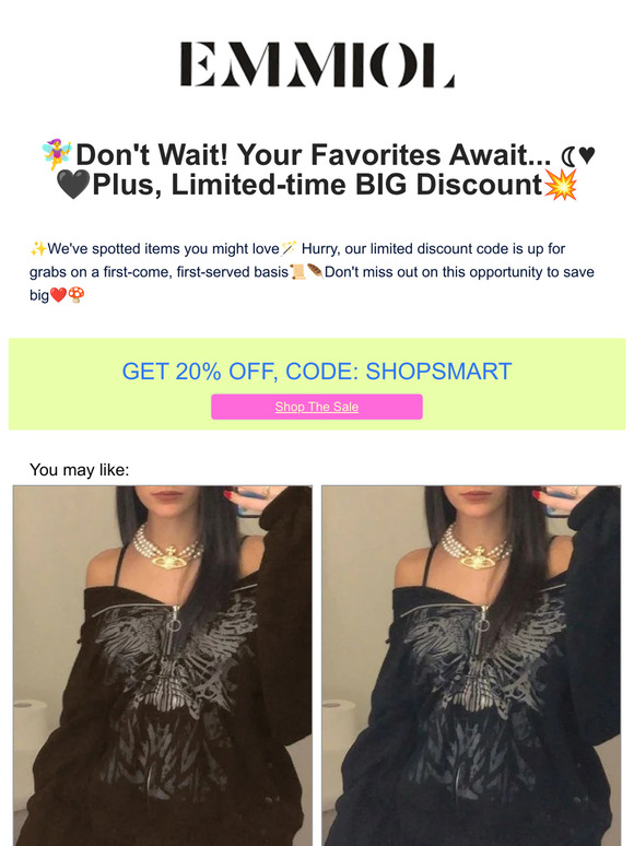 🧚‍♀️Don't Wait! Your Favorites Await... ☾♥🖤Plus, Limited-time BIG Discount💥