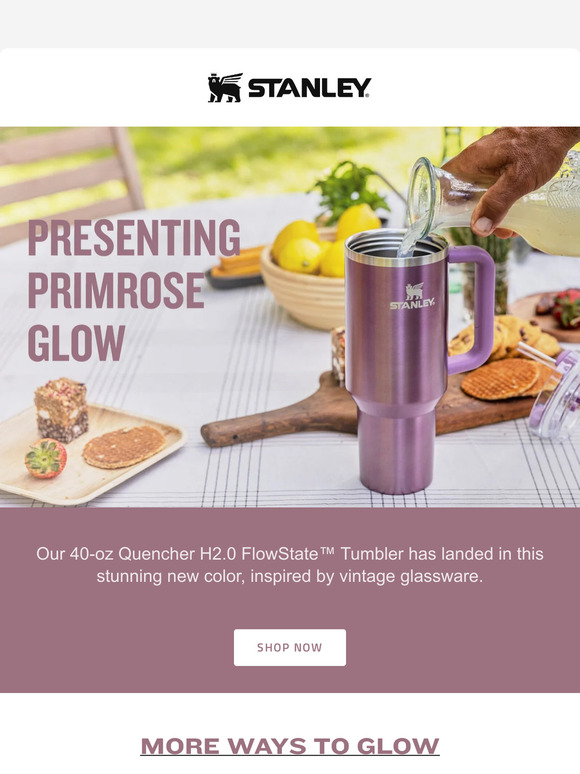 New Limited Edition: Primrose Glow Stanley Flowstate Quencher 40 OZ Tumbler