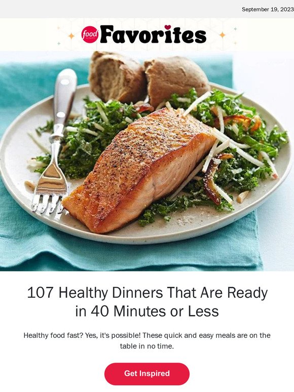 107 Healthy Dinners That Are Ready in 40 Minutes or Less