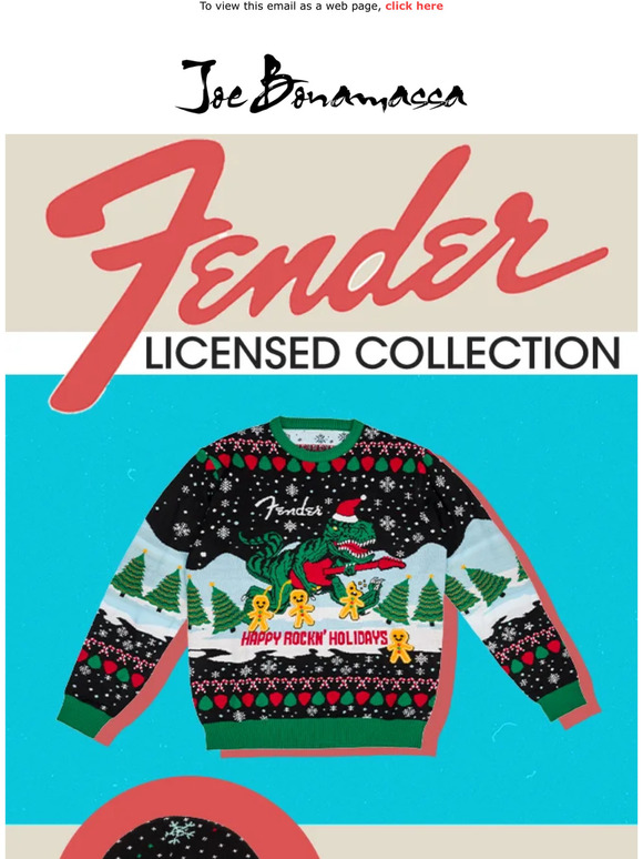 New Fender Holiday Licensed Collection & More! - Shop Today!