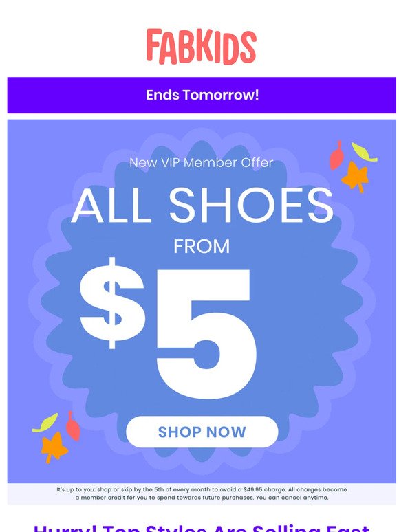 Hurry! Ellah’s Shoes from $5 are almost gone!