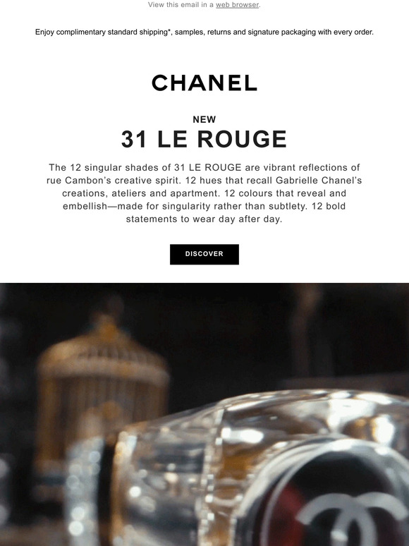 Chanel 31 Le Rouge Glass-Housed, Refillable Lipsticks Now Available