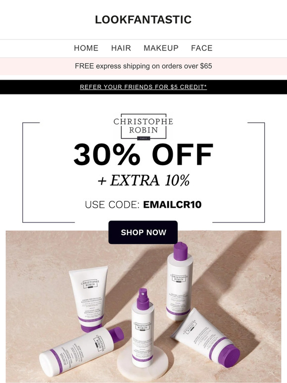 Christophe Robin 🔥 EXTRA 10% OFF