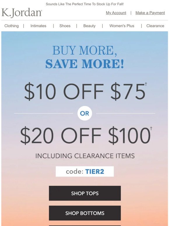 The More You Shop, The More You Save!