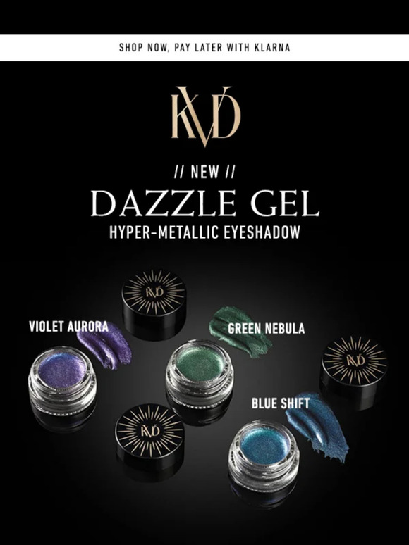 KVD Beauty NEW Dazzle Gel HyperMetallic Eyeshadow Milled