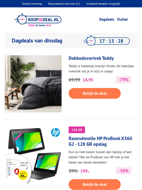 Dekbedovertrek Teddy | Convectorkachel | HP Probook | Draadloze Muggenlamp | Hoofdkussens | Scheermesjes | Boxers - Topkwaliteit Voor Spotprijzen! 👌