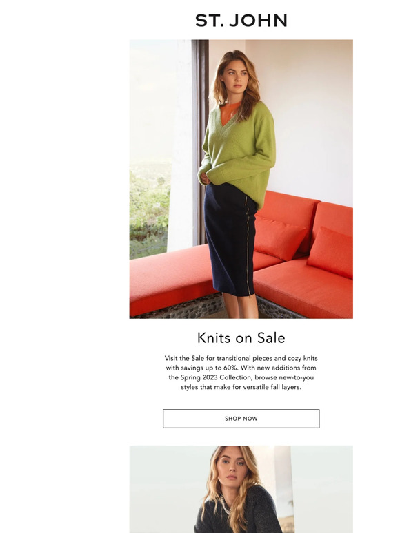 St John Knits Sale Styles for Fall Limited Time Milled