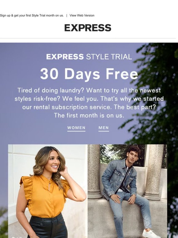 Rent a whole new wardrobe for FREE?!