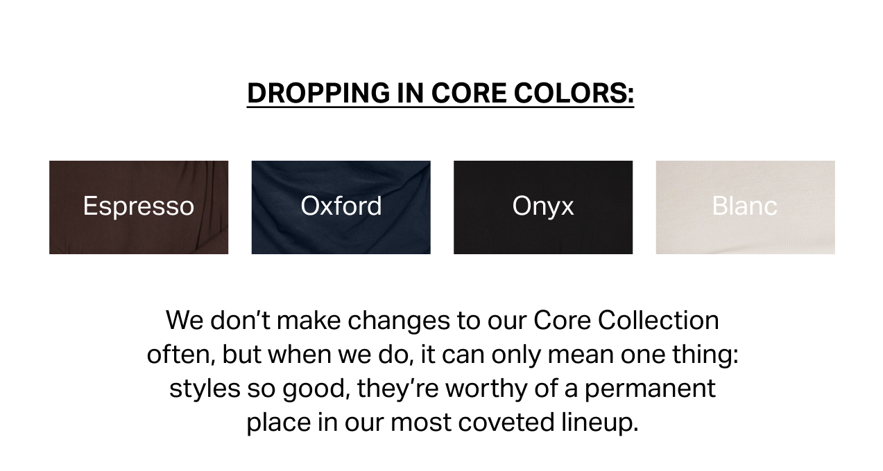 COMING SOON: CORE REFRESH