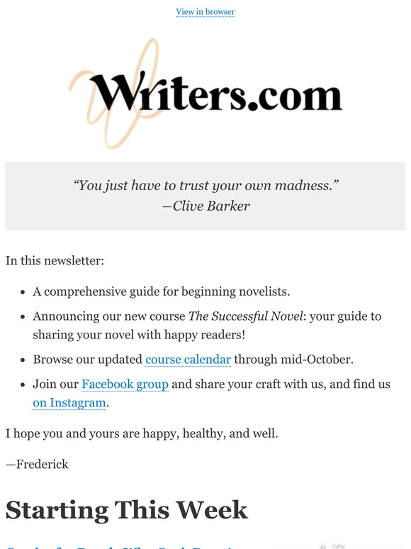 How to Write a Novel