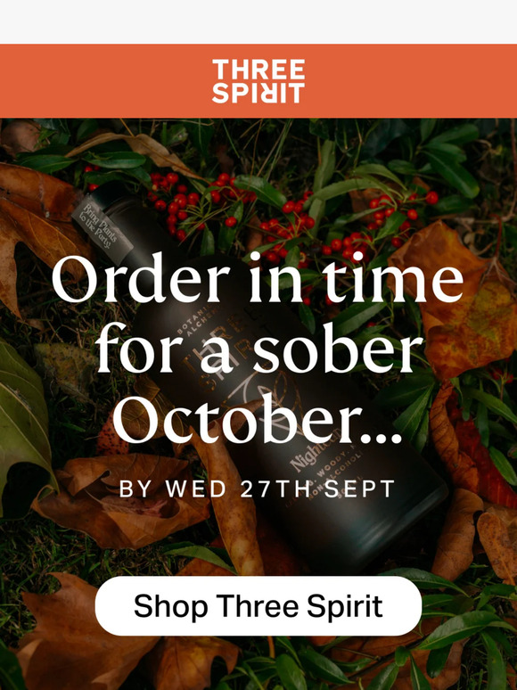 It's time to stock up for sober October... 🎃