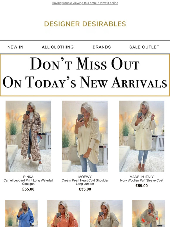 🆕 Don't Miss Out On Today's NEW ARRIVALS 🆕
