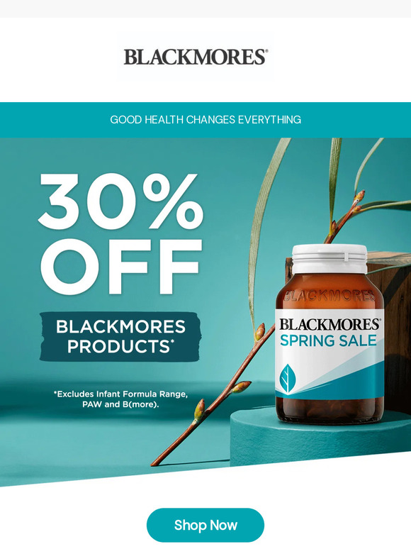 Blackmores Australia: Celebrating spring with 30% off Blackmores ...