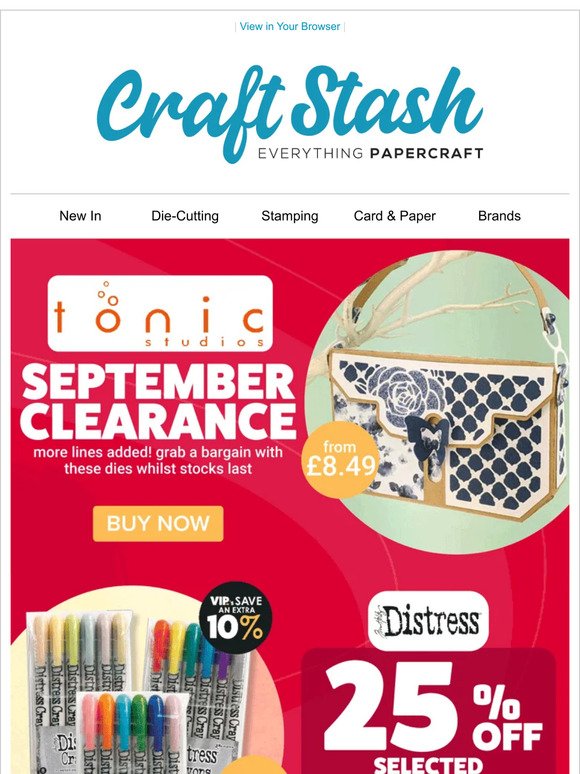 Tonic Studios Clearance - More Lines Added!