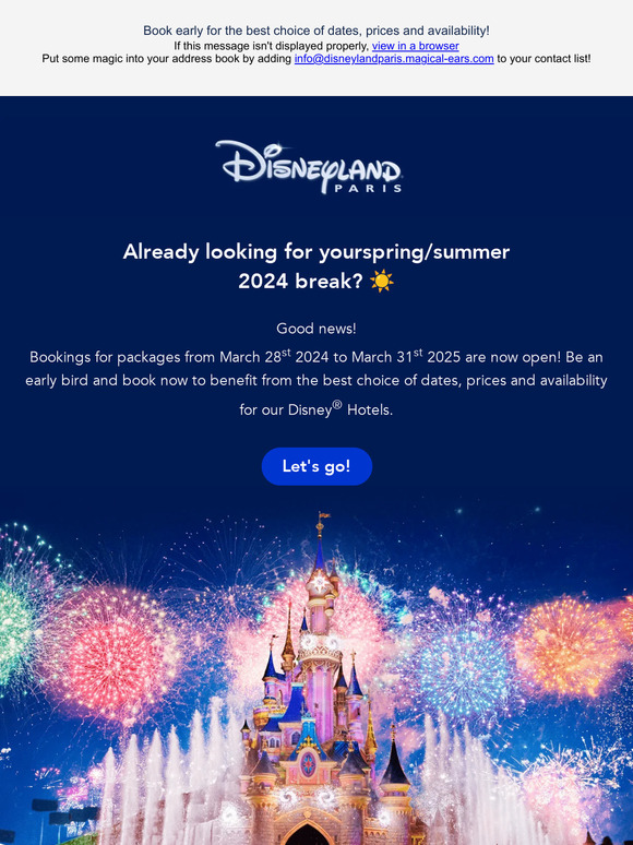 Disneyland Paris Your 2024 Disneyland® Paris break is calling! 👀 Milled