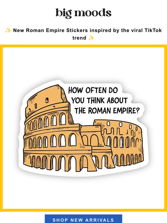 How often do you think about the Roman Empire?