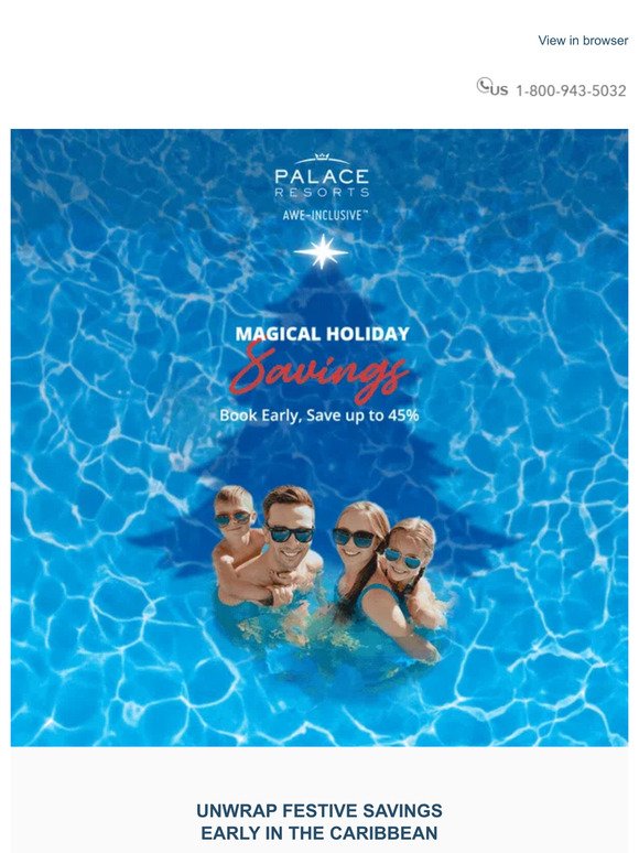 Hello 🎄 Book Early For Magical Holiday Savings in Paradise