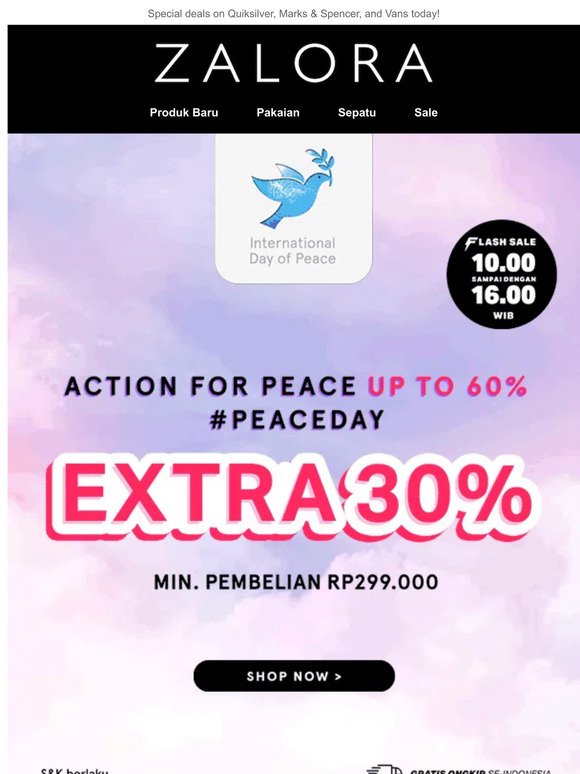 🕊️ Peace Day Special: EXTRA 30% Off + Free Ship! 🚚🎁
