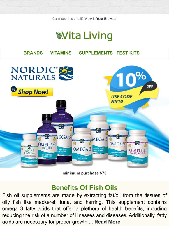 Save now! 10% off Nordic Naturals Supplements
