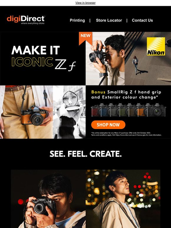 Introducing the NEW Nikon Z f. Make it iconic.