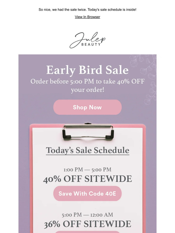 Back By Popular Demand: Take 40% off orders placed before 5:00 PM 📝✨