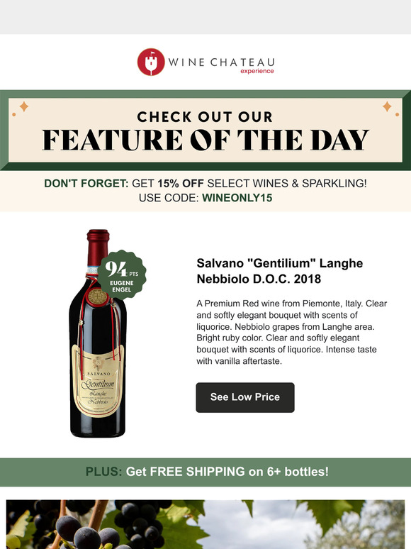 Grab this 94-Point Premium Italian Red on sale!