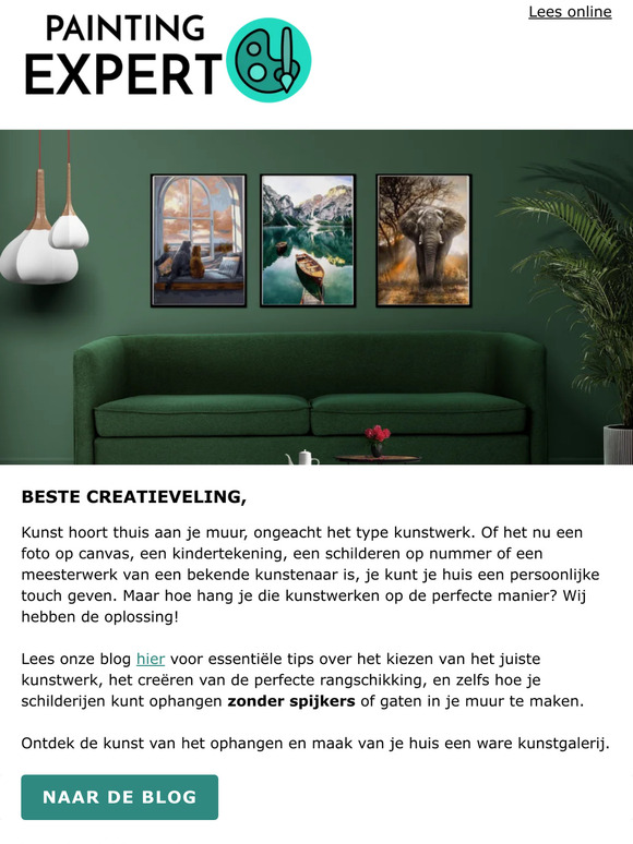 Zo hang je een schilderij op!
