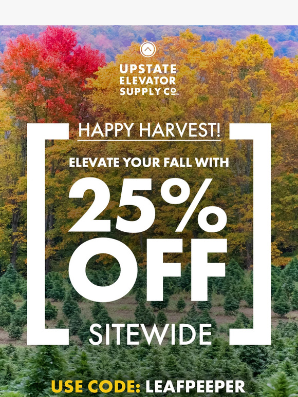 Happy Harvest! 25% Off Sitewide 🍁