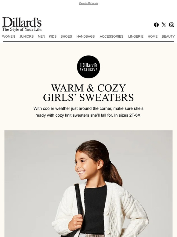 Warm & Cozy Girls’ Sweaters