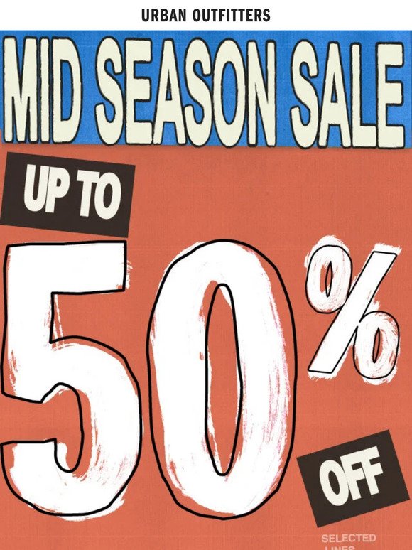 SALE now on! Up to 50% OFF