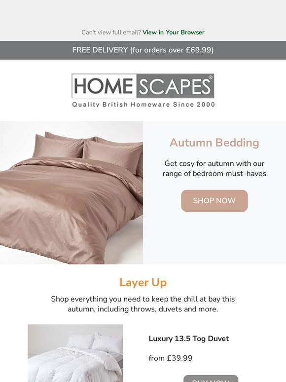 Shop Cosy Bedding & Get Ready for Autumn 🍂