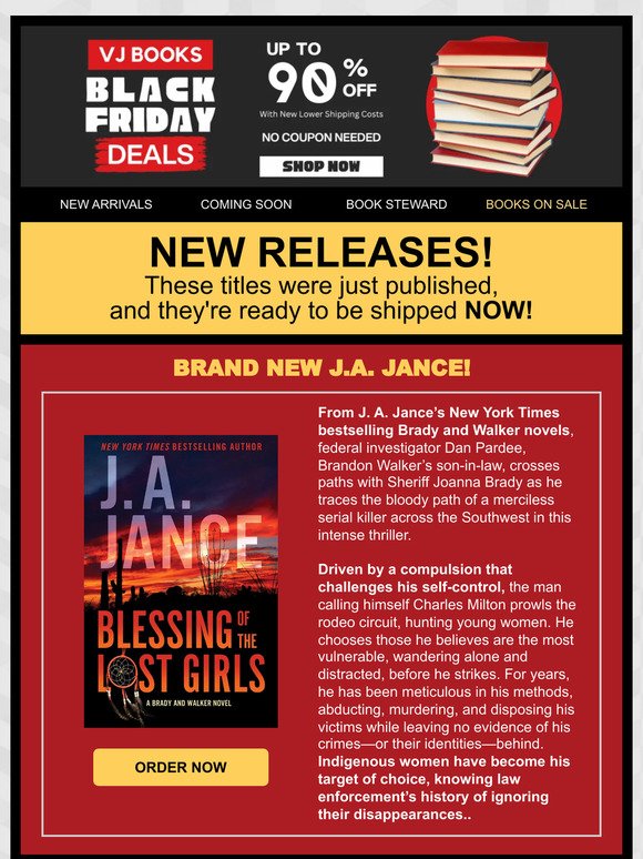 JUST RELEASED - NEW J.A. JANCE!