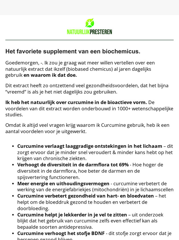 natuurlijkpresteren: 🌾 Het Favoriete Supplement van een Biochemicus? + Dit zijn de Voordelen ...