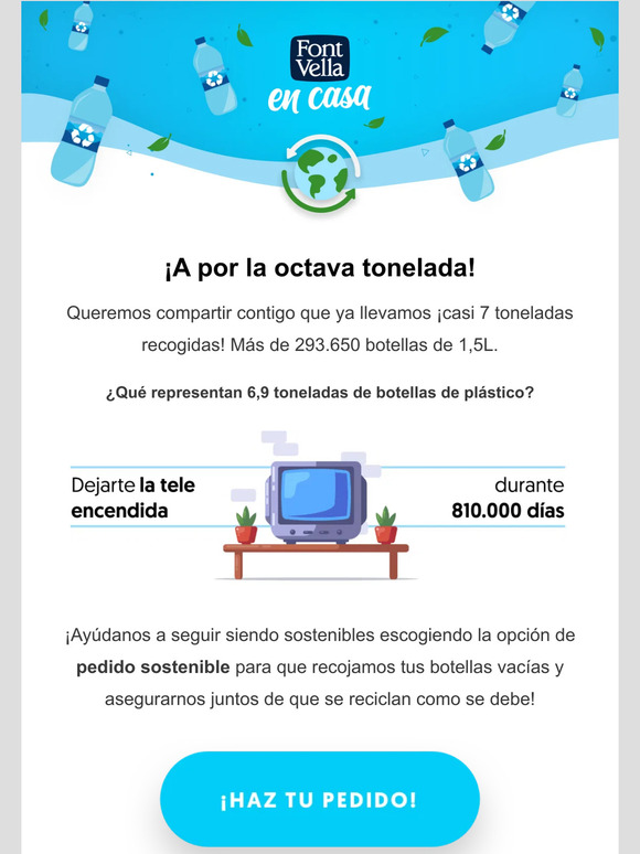 ¡A por las 8 toneladas de reciclaje ♻️👏🏽!