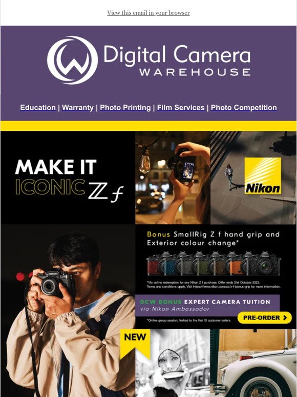 ⚠️ Introducing the New Nikon Z f Mirrorless Camera!