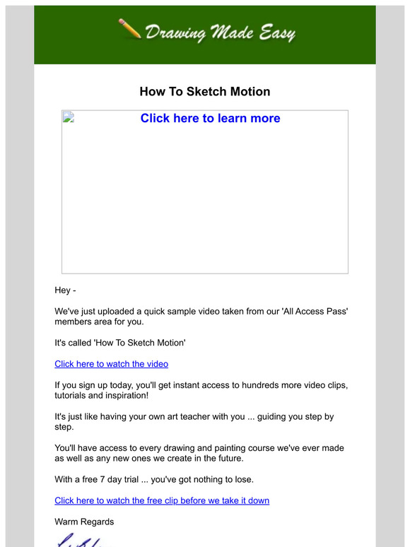 — - how to sketch motion [VIDEO]