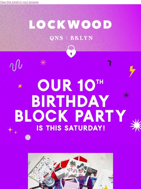 10th Birthday Block Party is this Saturday 🎉