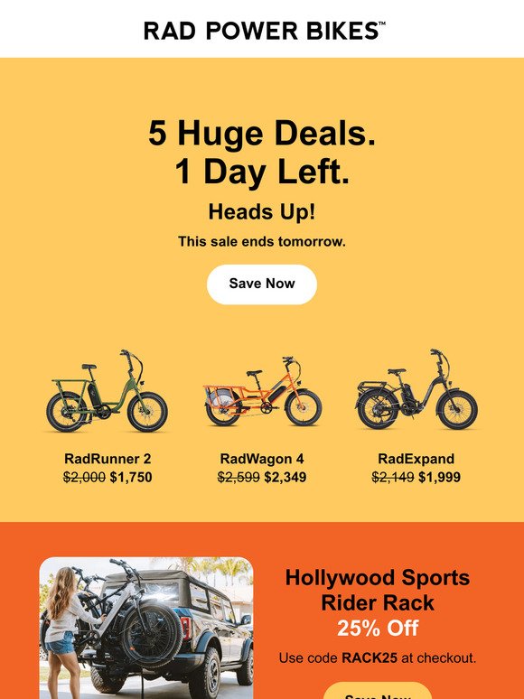 5 big deals … but only 1 day left ⌛