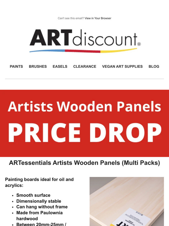 PRICE DROP 🧑‍🎨 Artists Wooden Panels 🎨