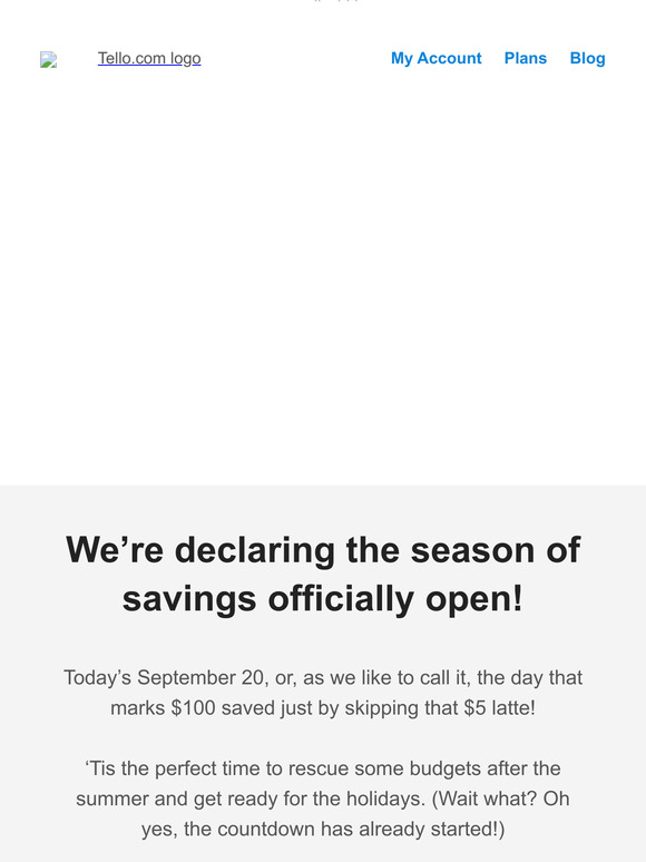 🚪 Knock, knock! Fall’s here with deals, a giveaway, and a saving challenge