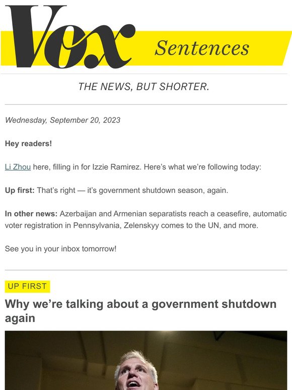 It’s government shutdown season