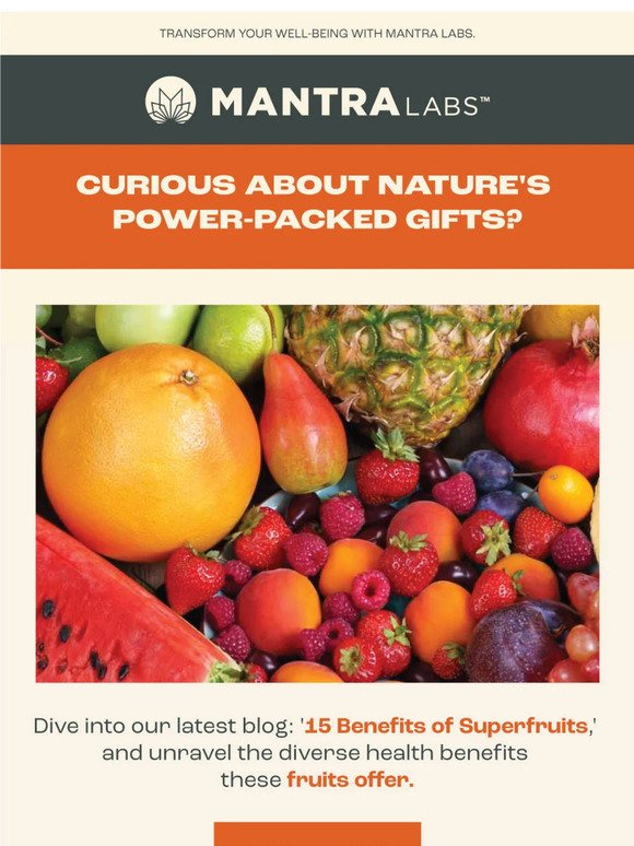 Health Benefits of Superfruits?