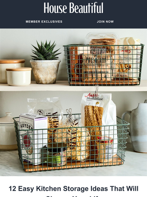 House Beautiful 12 Easy Kitchen Storage Ideas That Will Change Your