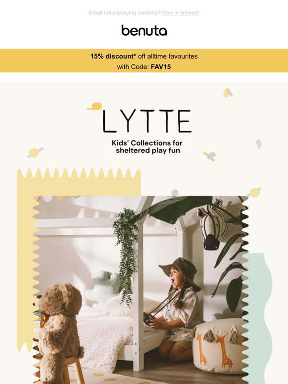 LYTTE: Kids' Collections for sheltered play fun 🧡
