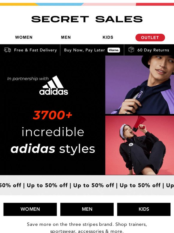 adidas SAVINGS incoming! Up to 50% off - Unmissable offers!