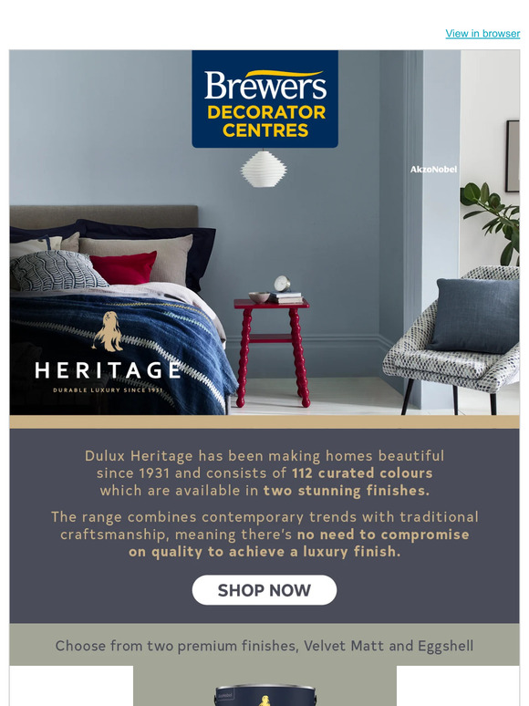 Brewers Dulux Heritage 112 Curated Colours Milled