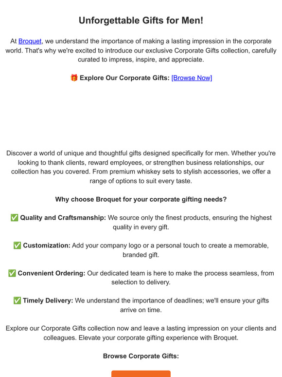Elevate Your Gifting Game with Broquet's Corporate Collection!