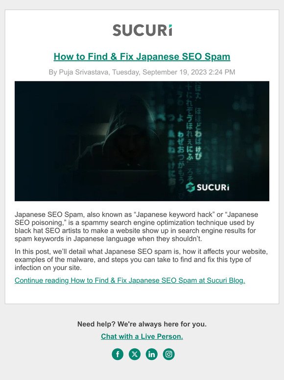 How to Find & Fix Japanese SEO Spam