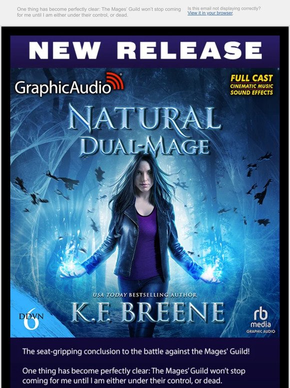 New Release! Demon Days, Vampire Nights World 6: Natural Dual-Mage by K.F. Breene